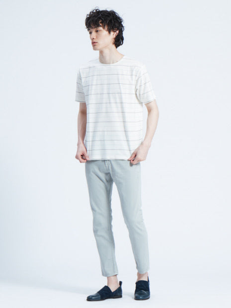 【ノンストレス】COTTON LYCRA圧着クルーネック半袖Tシャツ