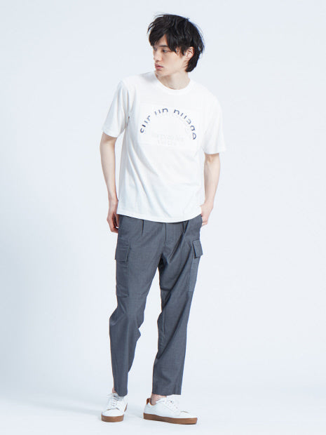 【MYSELF ABAHOUSE】TRストレッチテーパードカーゴパンツ