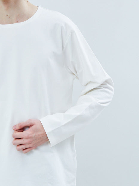 圧着クルー ライントリム ロングスリーブTシャツ