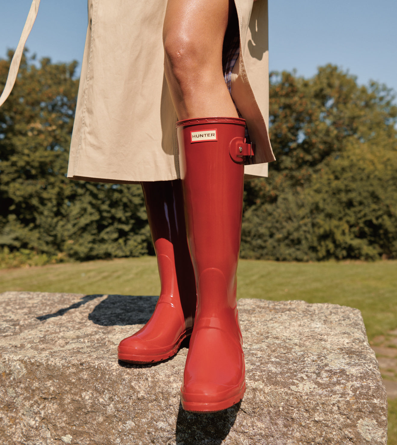 レディース オリジナル トール グロス レイン ブーツ