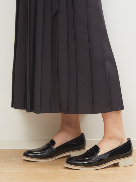ウールライクプリーツスカート