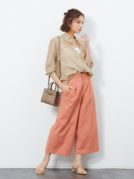 シェルタリングクロップドパンツ
