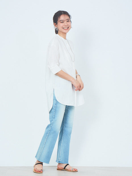 麻製品染シャツ