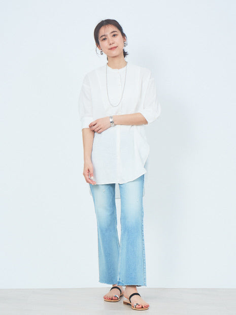 麻製品染シャツ