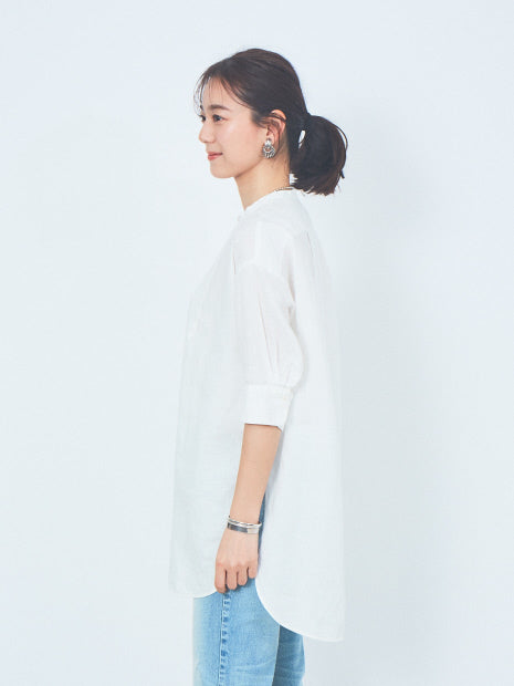 麻製品染シャツ