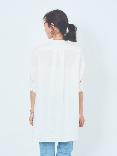 麻製品染シャツ