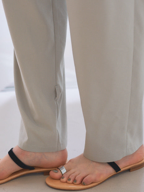 裾タブパンツ