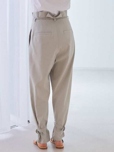裾タブパンツ