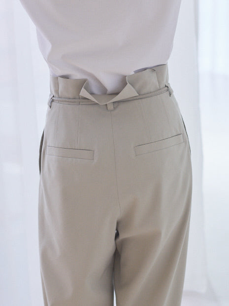裾タブパンツ