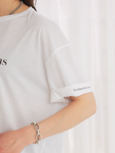 ターンバックロゴTシャツ