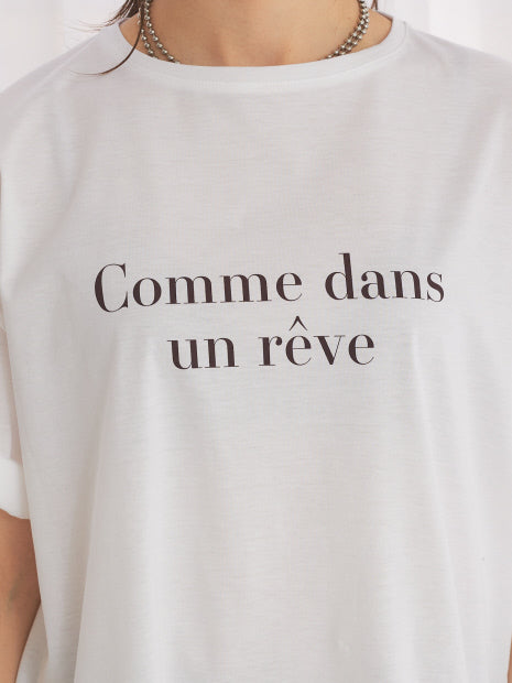 ターンバックロゴTシャツ