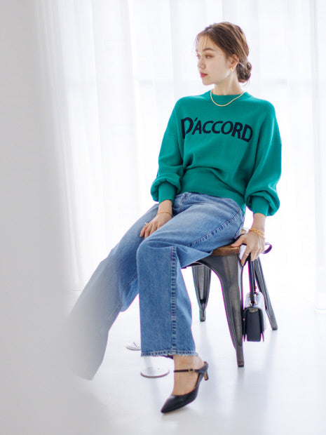 ロゴニットプルオーバー