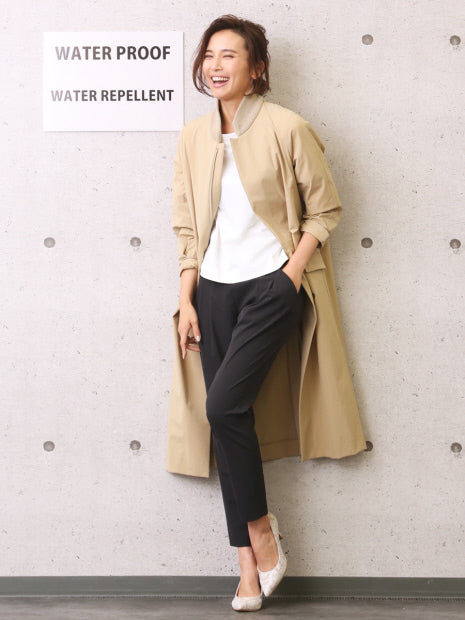 2WAYストレッチタックパンツ【off white/black】【GOOD LUCK PANTS】