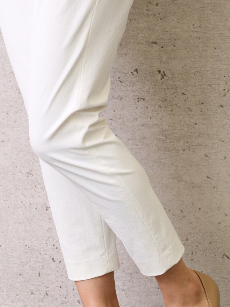 2WAYストレッチタックパンツ【off white/black】【GOOD LUCK PANTS】