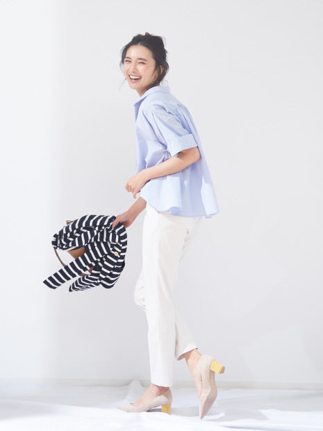 【size32-40】ストレートスリムパンツ