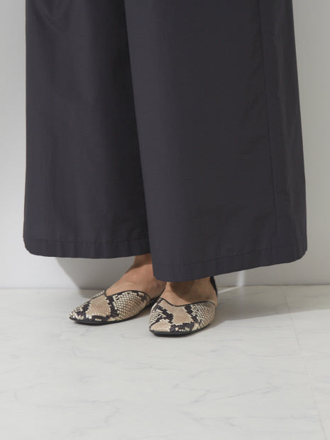 ウエスト巻きワイドパンツ