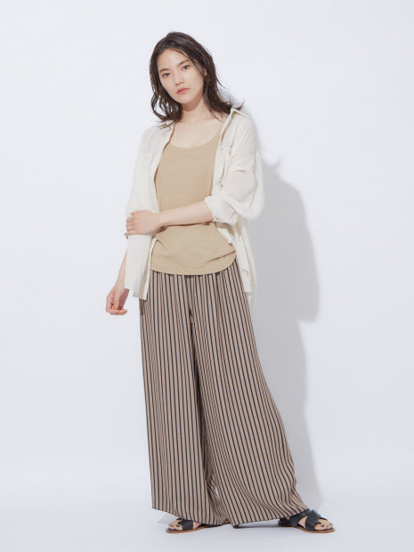 リバーシブルストライプパンツ