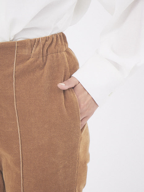 コーデュロイクロップドパンツ