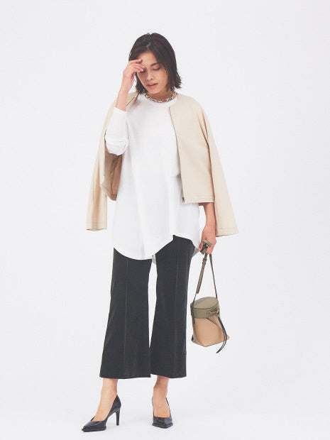 コーデュロイクロップドパンツ