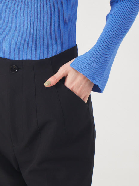 《セットアップ対応》2WAYストレッチハイウエストテーパードパンツ