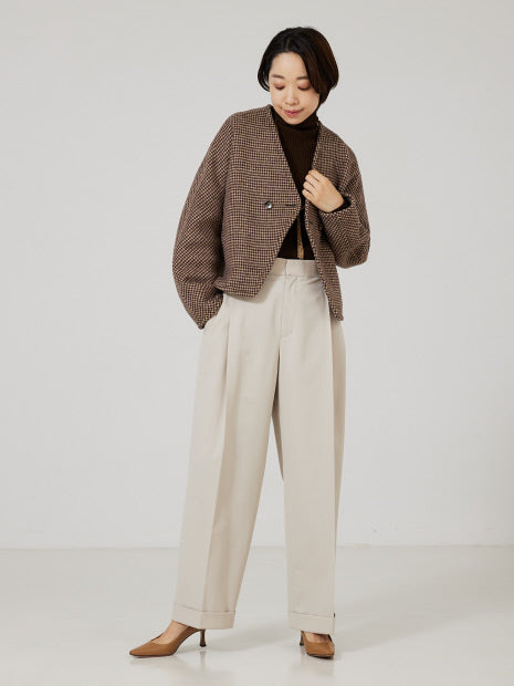 【日本製/2023AW】シームレスタートルニット