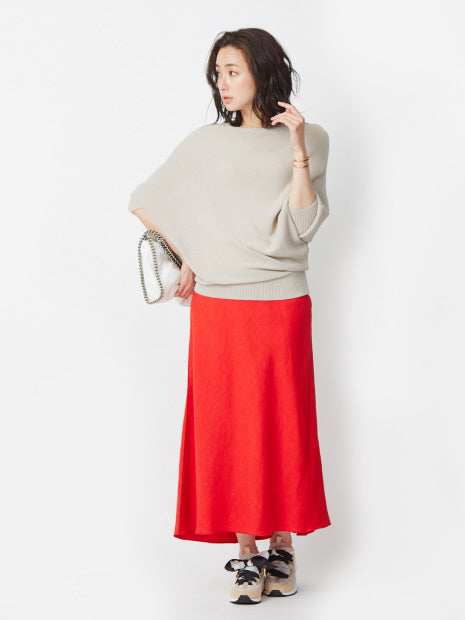 ドビーストレッチロングスカート