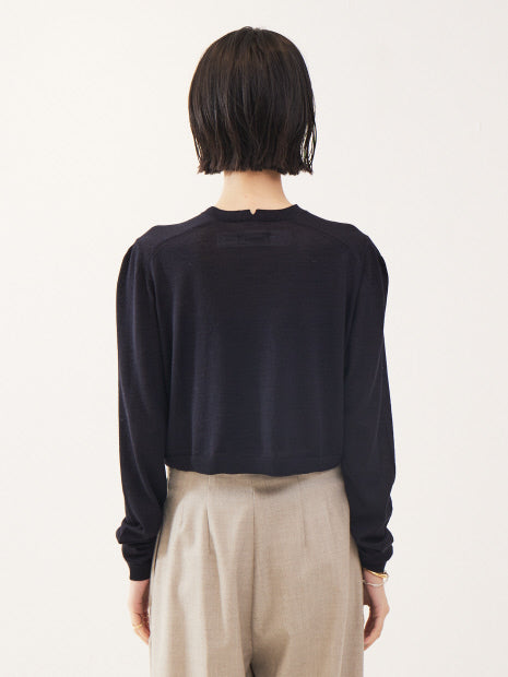【COCUCA】クロップ ニットプルオーバー