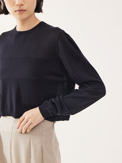 【COCUCA】クロップ ニットプルオーバー