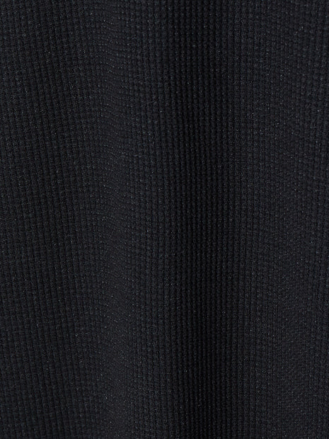ワッフルラウンドロングTシャツ