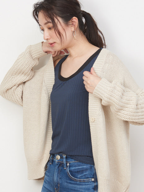 【定番】【追加】キラキラテレコタンクトップ