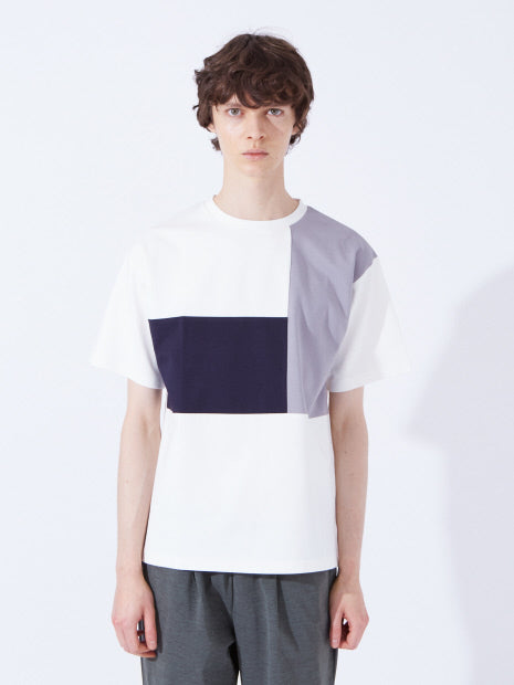 パネル切替 半袖 Tシャツ