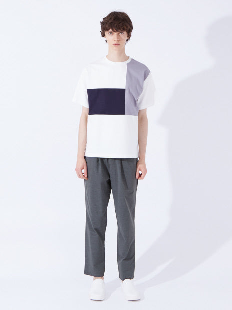 パネル切替 半袖 Tシャツ
