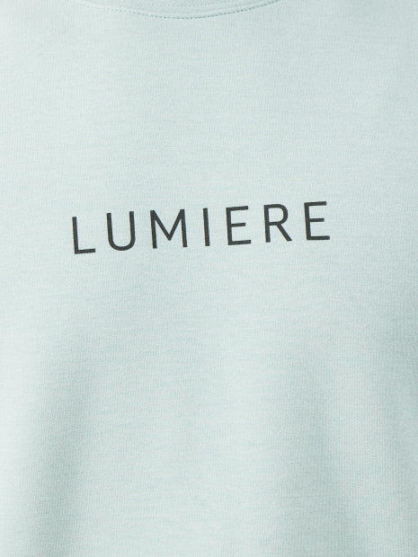 【LUMIERE】シルキー ロゴ プルオーバー