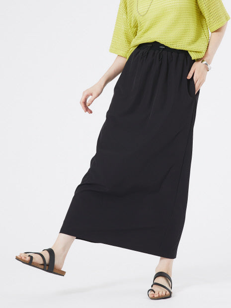 ナイロンストレッチロングスカート