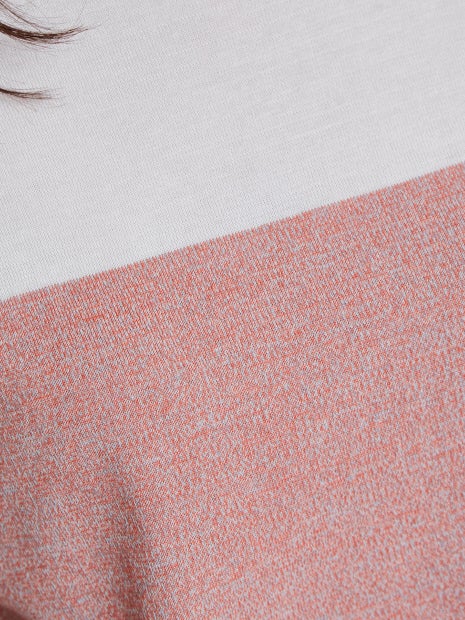 boussole×qualite バイカラーニットプルオーバー