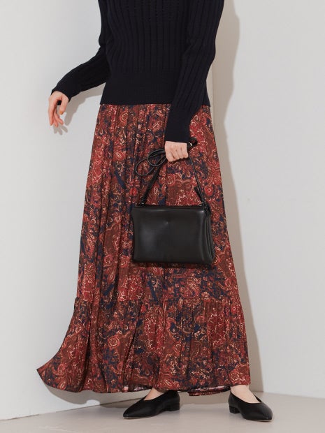 オリエンタルプリントスカート