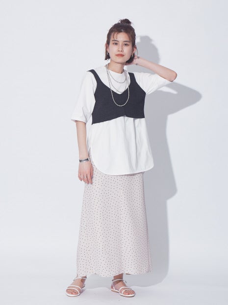 ドットロングスカート