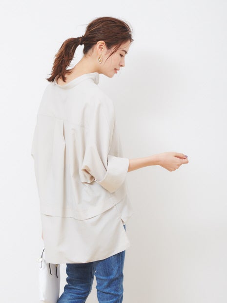 レイヤードヘムシャツ