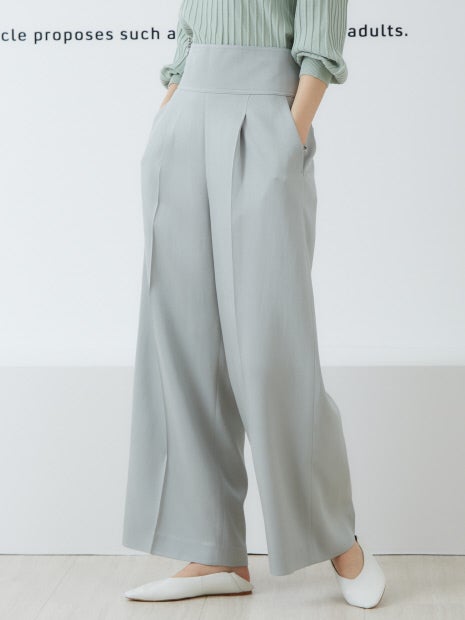 レーヨンハイウエストパンツ