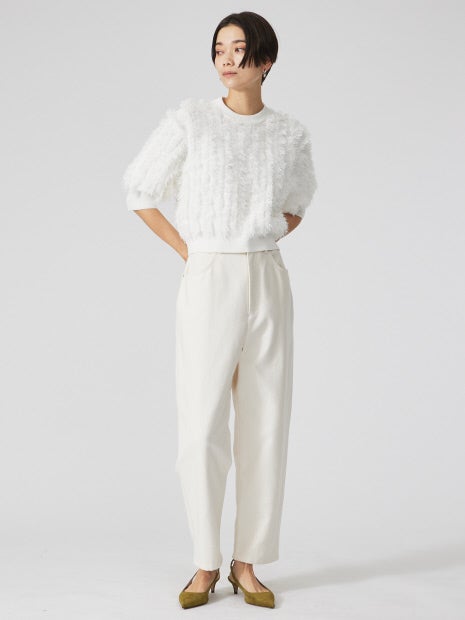 フリンジニットプルオーバー