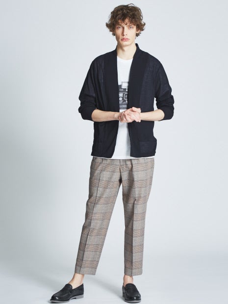 ブークレーグレンチェックリラックスパンツ