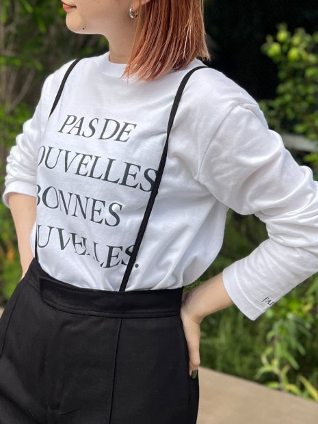 フロント&袖ロゴロンT