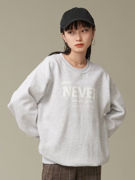 裏起毛ロゴスウェット