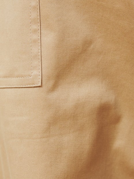 サテンストレッチベイカーパンツ