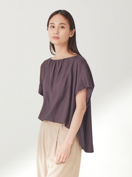 《セットアップ対応》ブライトリネンブラウス