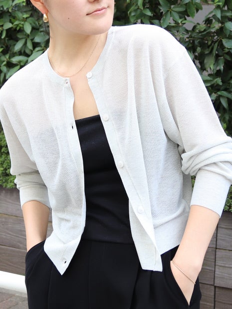 シアー前後2WAYカーディガン