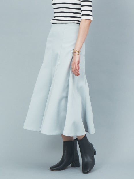 ツィル切り替えフレアスカート