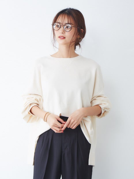 オーバーサイズ裏毛スウェット