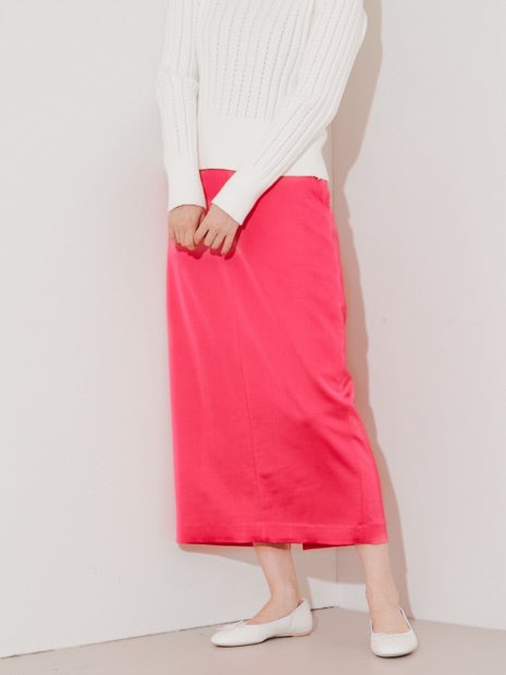 ウールサテンスカート