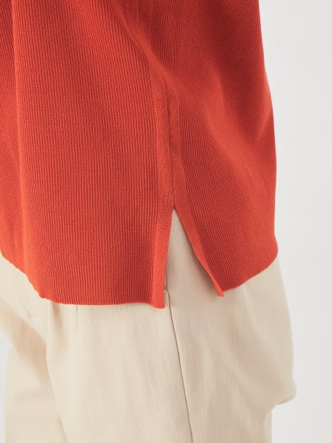 ウォッシャブルクルーネックニットT